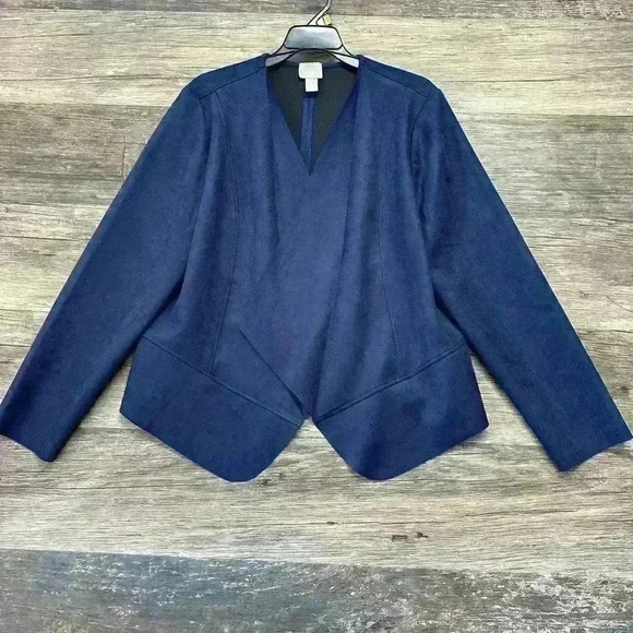 Elegant Navy Women's Chicos Blazer - Picture 1 of 4